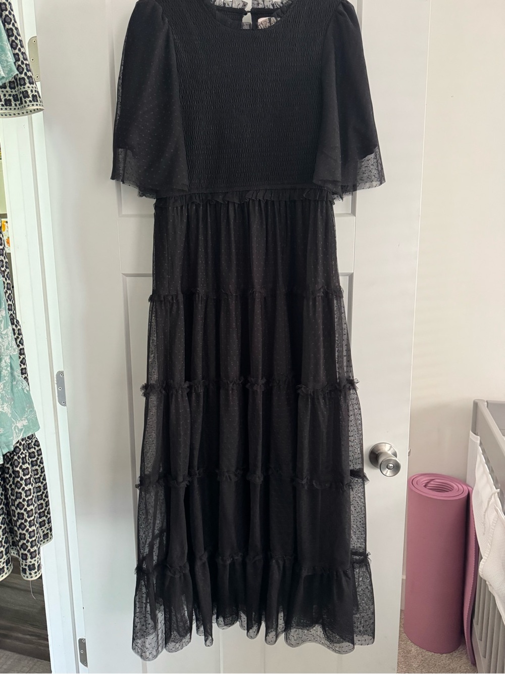 PKCCollection vintage romance Black maxi dress